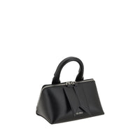 The Attico Black Calf Leather Bos Taurus Shoulder Bag