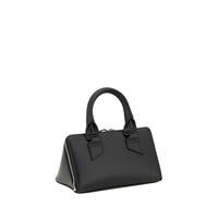 The Attico Black Calf Leather Bos Taurus Shoulder Bag