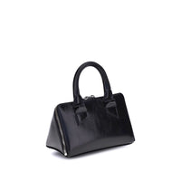 The Attico Black Calf Leather Bos Taurus Shoulder Bag