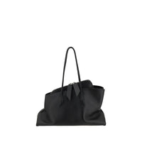 The Attico Black Calf Leather Bos Taurus Shoulder Bag