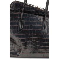 The Attico Black Calf Leather Bos Taurus Shoulder Bag