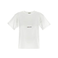 Saint Laurent White Cotton T-Shirt