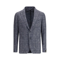 Tagliatore Blue Wool Coat