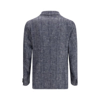 Tagliatore Blue Wool Coat