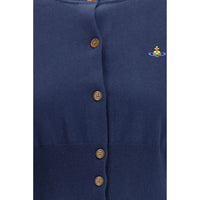 Vivienne Westwood Blue Cotton Cardigan