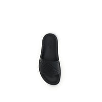 Fendi Black Rubber Flat Sandals
