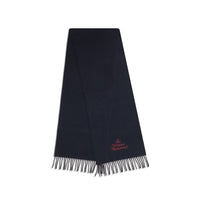 Vivienne Westwood Blue Wool Scarf