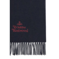 Vivienne Westwood Blue Wool Scarf