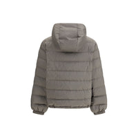 Miu Miu Gray Recycled Polyester Coat
