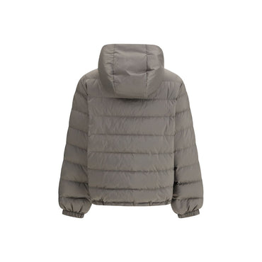 Miu Miu Gray Recycled Polyester Coat
