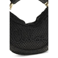 Chloé Black Raffia Shoulder Bag