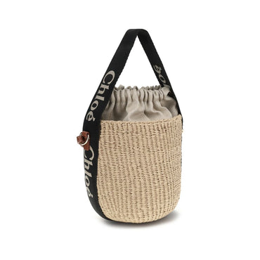 Chloé Beige Raffia Shoulder Bag