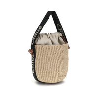 Chloé Beige Raffia Shoulder Bag
