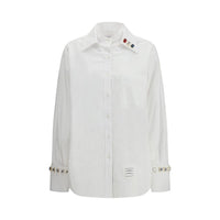 Thom Browne White Cotton Dress Shirt