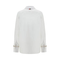 Thom Browne White Cotton Dress Shirt