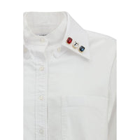 Thom Browne White Cotton Dress Shirt