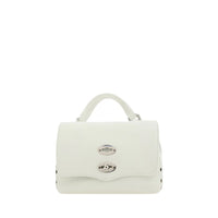 Zanellato White Calf Leather Bos Taurus Shoulder Bag