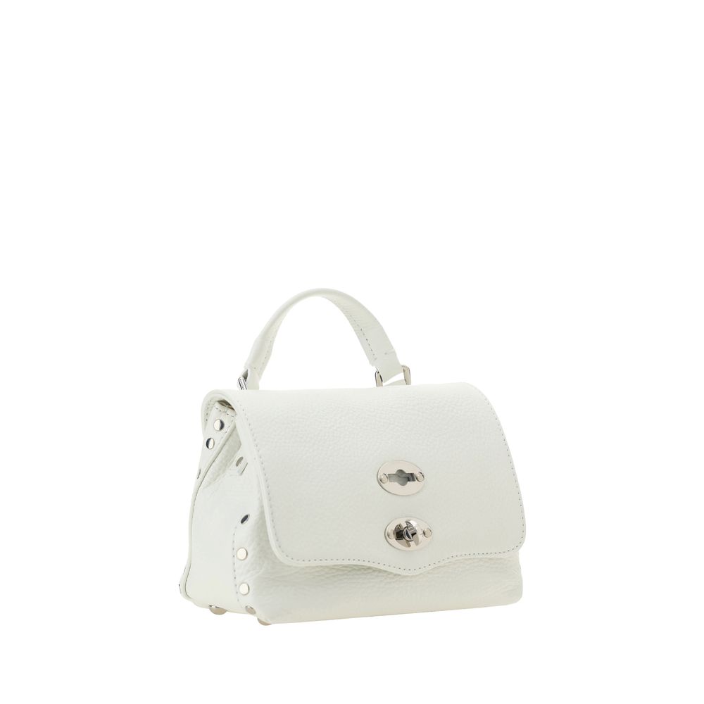 Zanellato White Calf Leather Bos Taurus Shoulder Bag