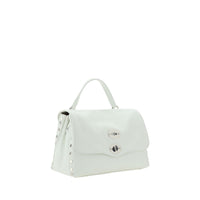 Zanellato White Calf Leather Bos Taurus Shoulder Bag