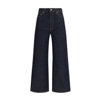 Khaite Blue Cotton Straight-Leg Jeans