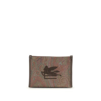 Etro Brown Calf Leather Bos Taurus Shoulder Bag
