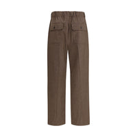 Max Mara Brown Wool Casual Pants