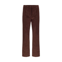 Max Mara Bordeaux Cotton Cropped Pants