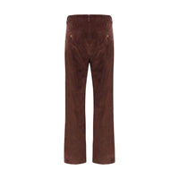 Max Mara Bordeaux Cotton Cropped Pants