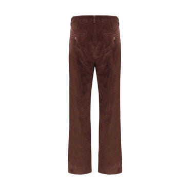 Max Mara Bordeaux Cotton Cropped Pants