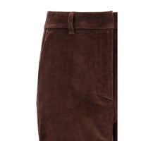 Max Mara Bordeaux Cotton Cropped Pants