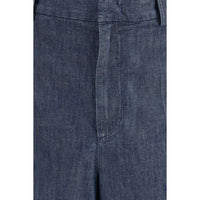 Jil Sander Blue Cotton Bermuda Shorts