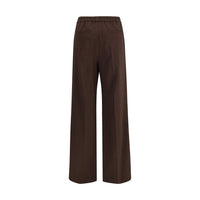 Max Mara Gray Polyester Casual Pants
