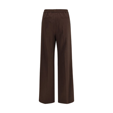 Max Mara Gray Polyester Casual Pants