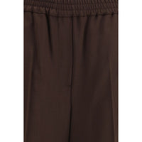 Max Mara Gray Polyester Casual Pants