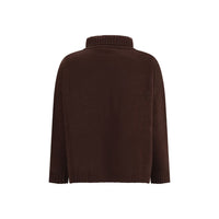 Max Mara Brown Fleece Wool Top