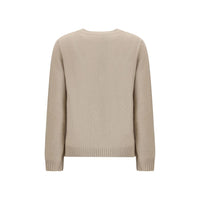Max Mara Beige Marabou Top