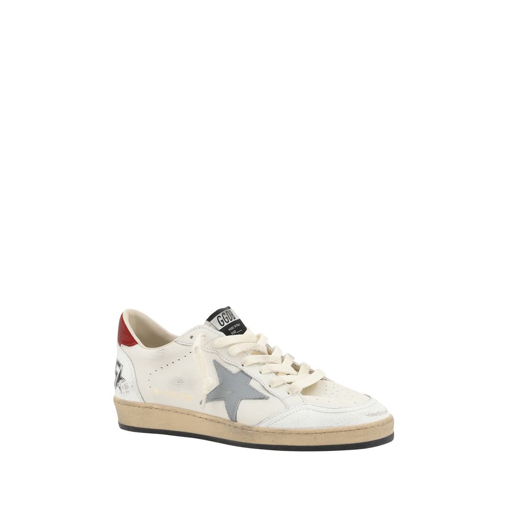 Golden Goose Cream Goatskin Low Top Sneakers