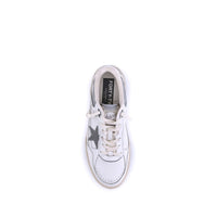 Golden Goose Gray Calf Leather Bos Taurus Chunky Sneakers