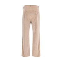 Max Mara Beige Cotton Casual Pants