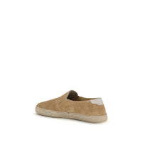 Brunello Cucinelli Beige Calf Leather Bos Taurus Espadrilles