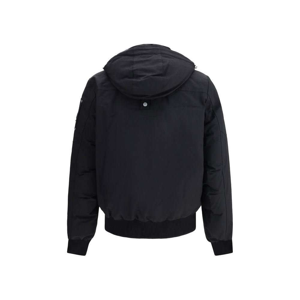 Moose Knuckles Black Cotton Bomber