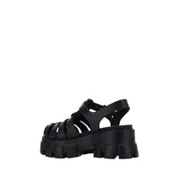Prada Black Acetate Platform Sandals