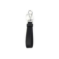 Prada Black Stainless Steel Keychain