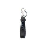 Prada Black Stainless Steel Keychain