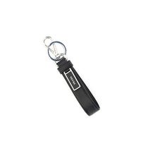 Prada Black Stainless Steel Keychain