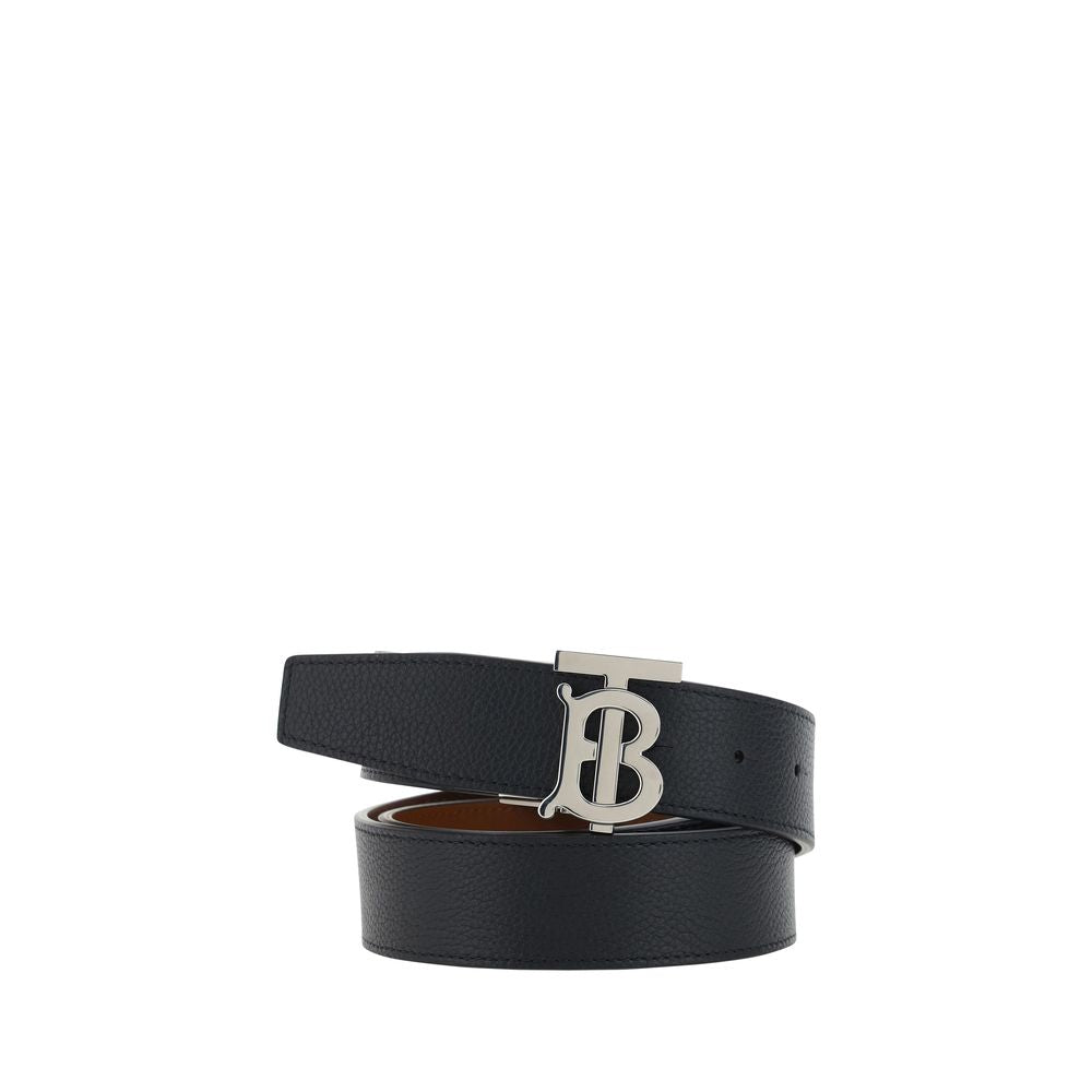 Burberry Black Calf Leather Bos Taurus Regular Belt