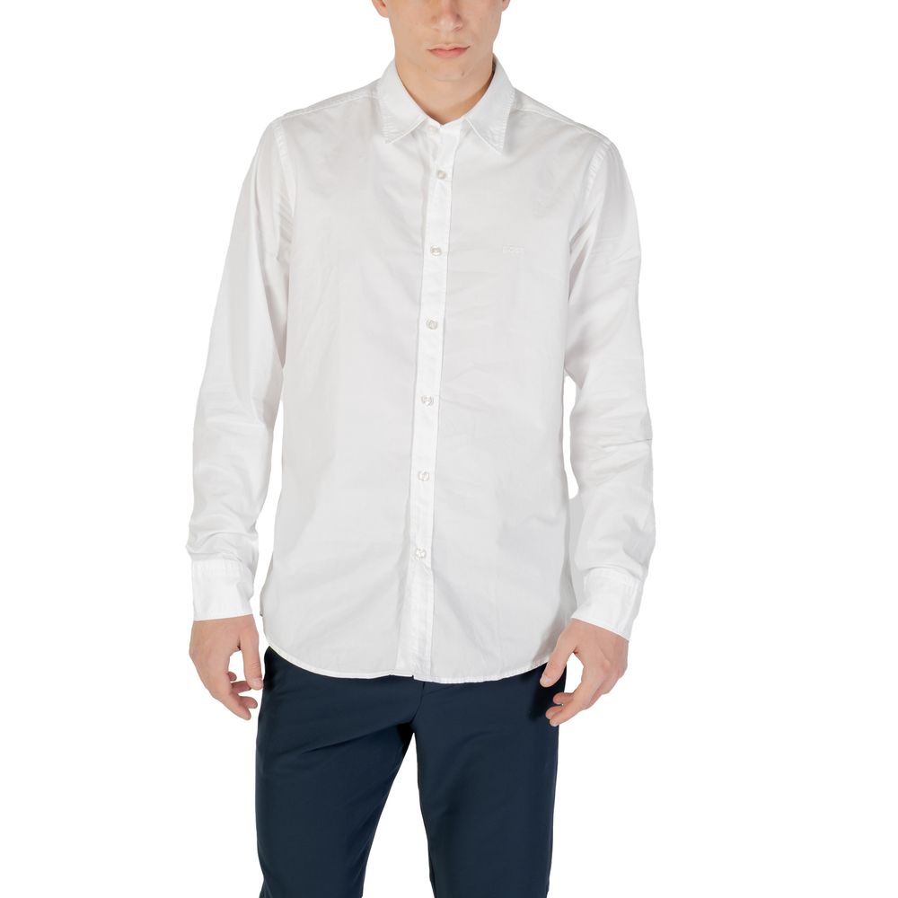 Hugo Boss White Cotton Dress Shirt