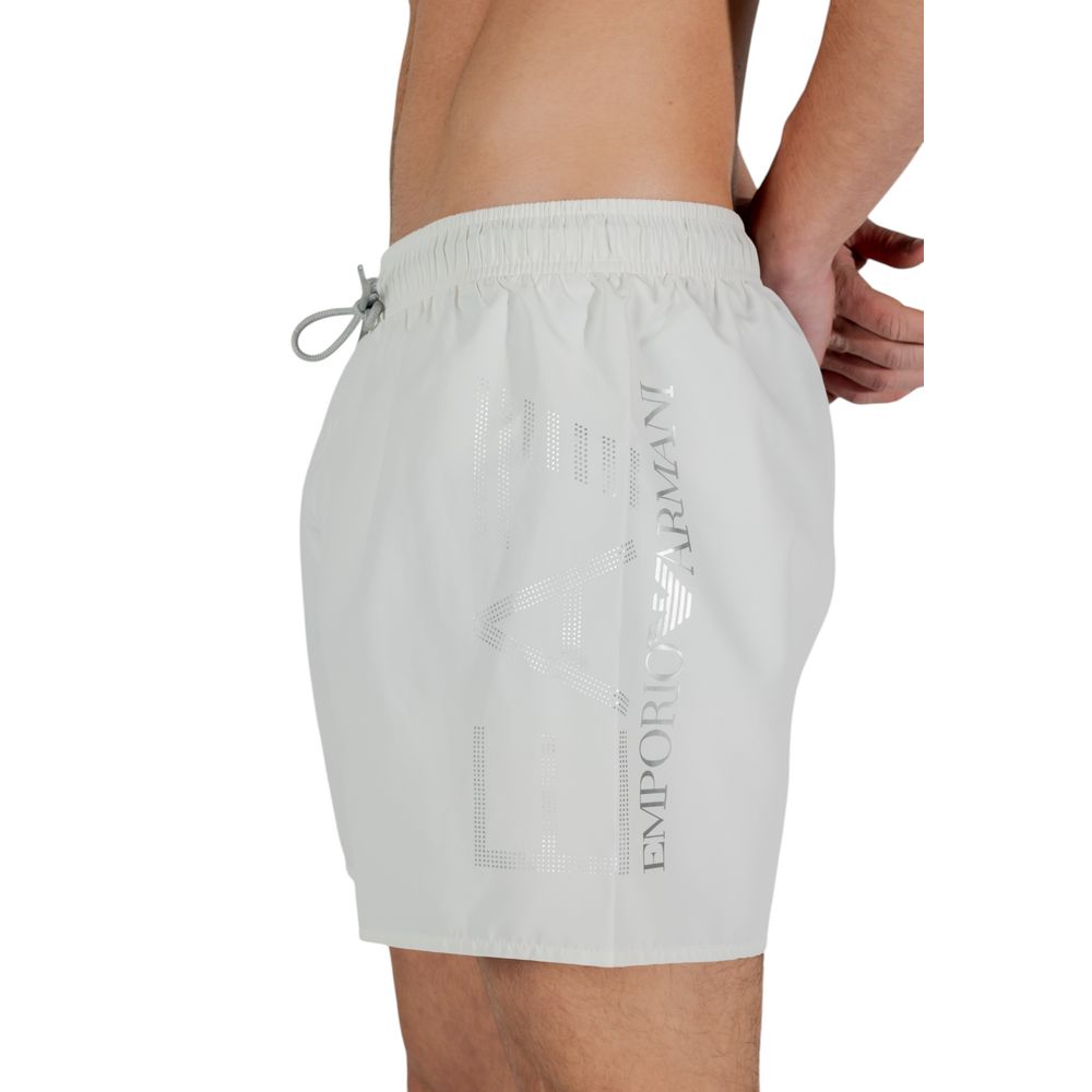 EA7 Emporio Armani Bicolor Polyester Swim Shorts