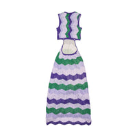 PINKO Purple Polyamide Long Dress