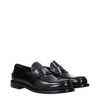 Givenchy Black Leather Slip-On Loafers